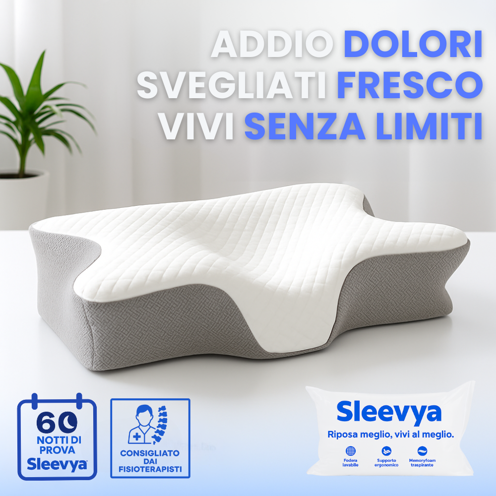 Sleevya® Morfeo – Il cuscino ergonomico anti-dolore